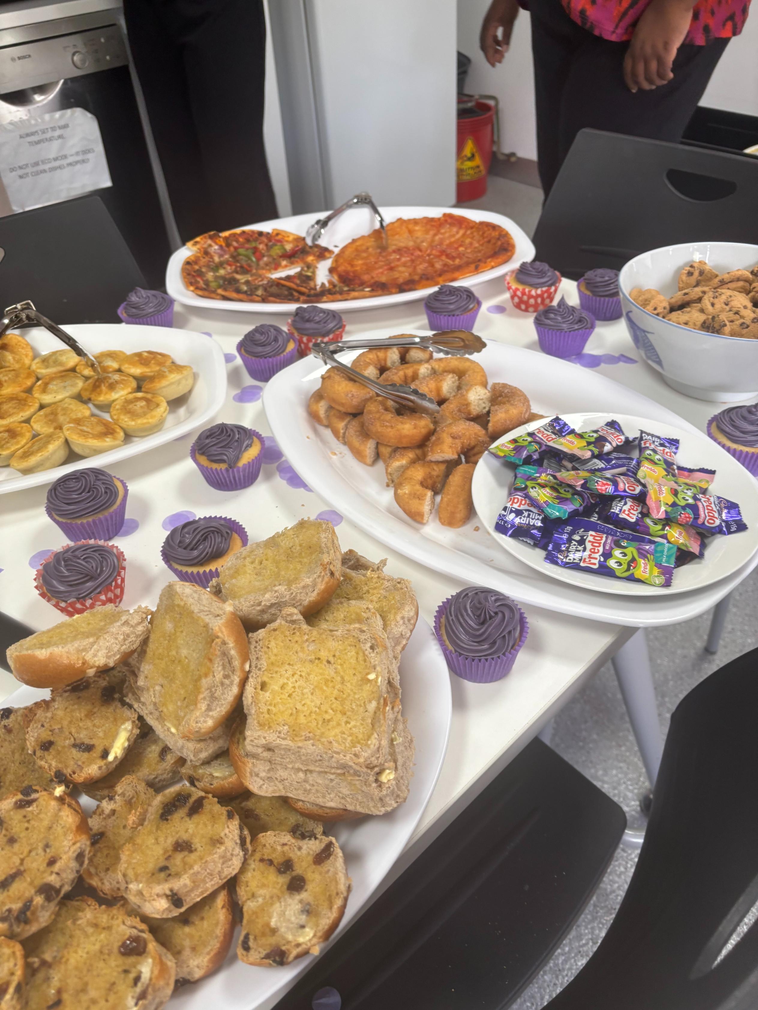 SA team food spread