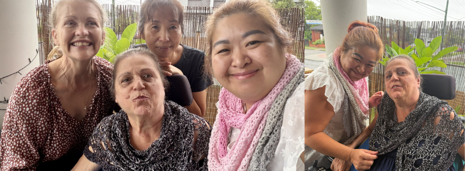 Hong and Helen with friends